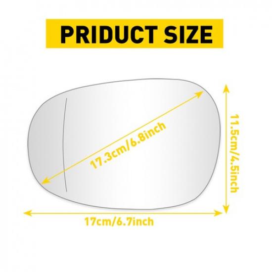 Mirror Glass Heated 2X Left Right Side For BMW E82 2011-2013 1-Series Coupe