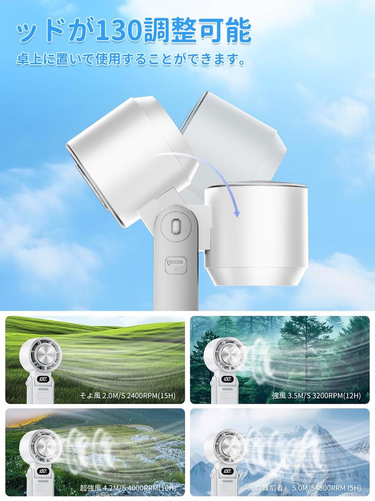 Nifan Handheld Fan with Cooling Plate New Instant 20dB Portable Cooling Handheld Fast Cooling Heatstroke USB Neck Carabiner Perfect for Fireworks and