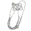 Water Diamond Fox Phone Necklace With Pvc Chain For Fashionable Case Decoration