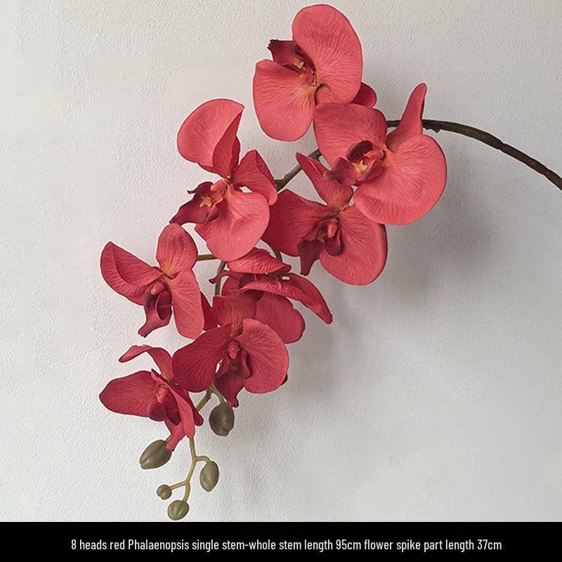 Light Luxury Phalaenopsis Artificial Floral Arrangement for Dining Table Decoration