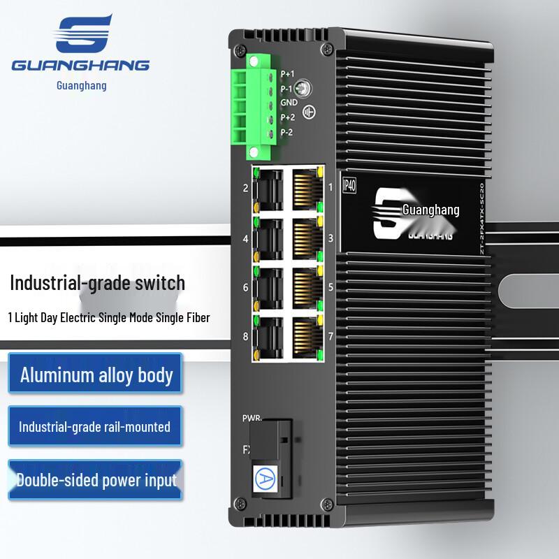 Guanghang Unmanaged Industrial Fiber Optic Transceiver
