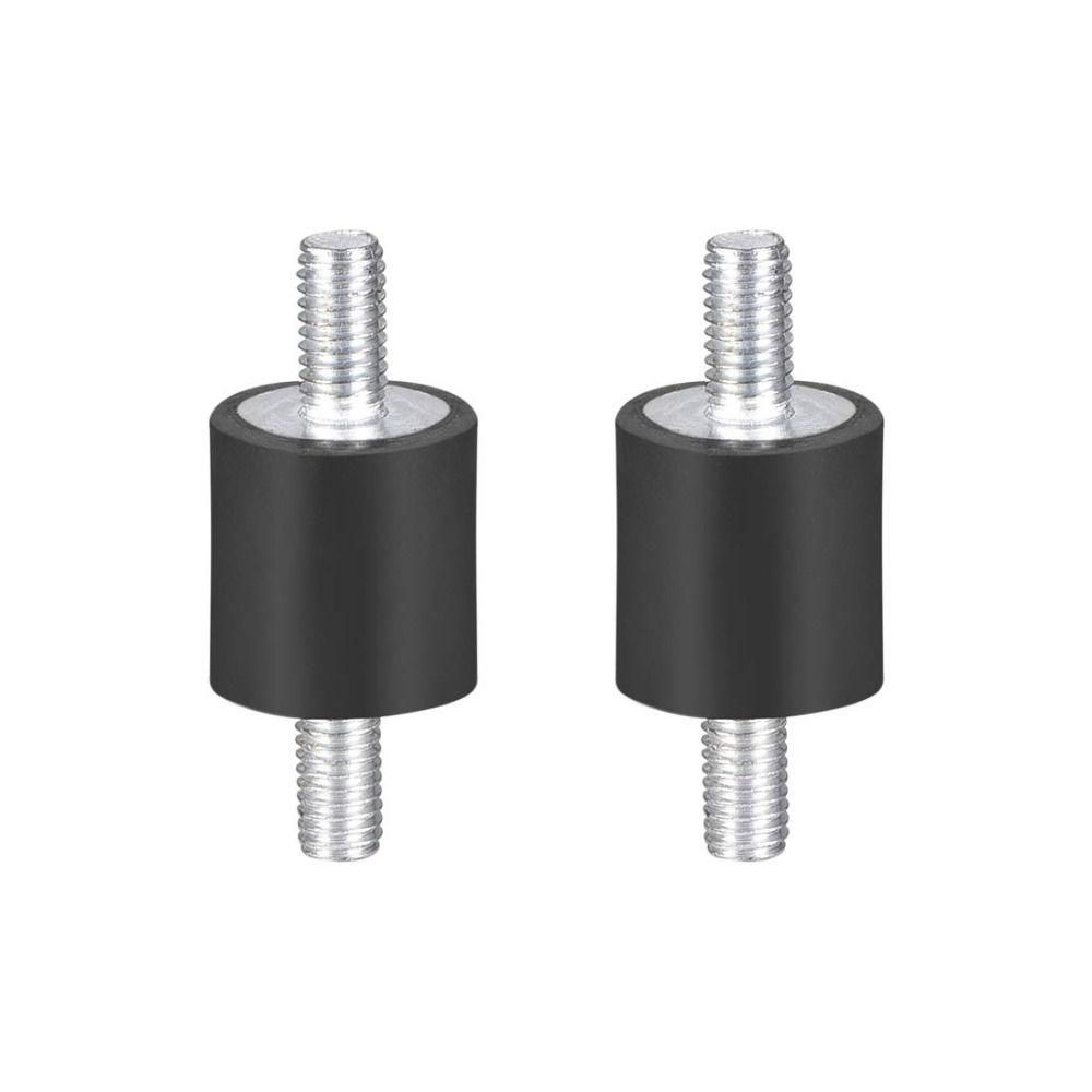 

2Pcs Black Vibration Isolators M5/M6/M8 Shock Damper Noise Silent Block Air Compressors Water Pump M5x10mm 15x15mm