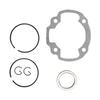 Qiilu High-Performance Cylinder Piston Kit for Dio50, ZX50, AF34, AF35 - 47mm Bore, 11-Piece Aluminum Alloy Set