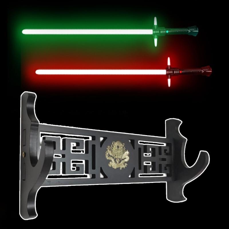 Wooden Swords Shelf Rack Support Display Decoration Demons Slayers Sabres Cradles Organizer For Collectible Display