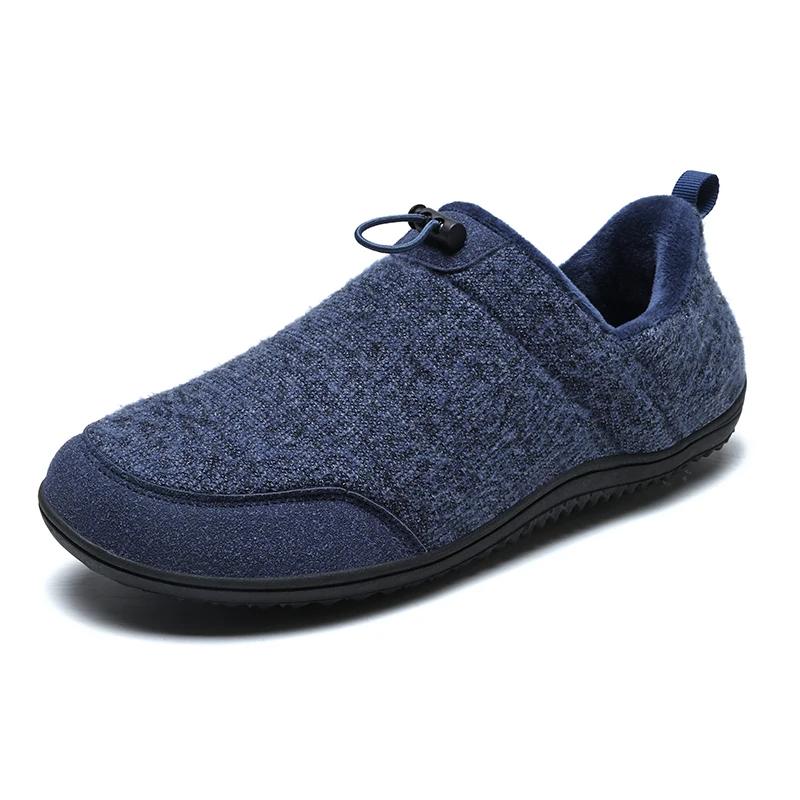 New Winter Warm Snow Barefoot Casual Shoes Women Waterproof Non-Slip Hiking Shoes Men Outdoor Warm Fur Work Ankle Shoes Big Size