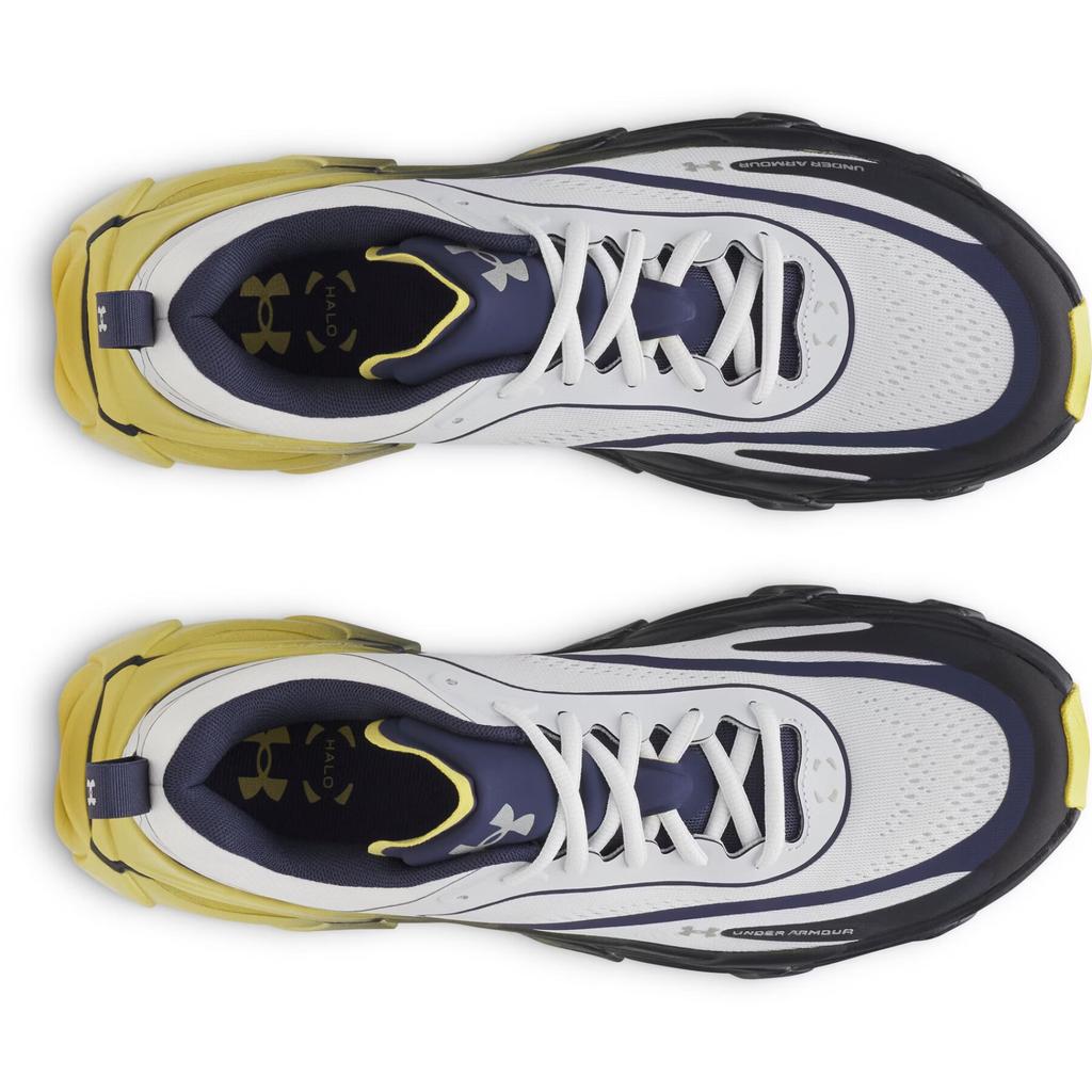 Under Armour Zapatillas de Hombre Halo Racer Azul Marino Lavado Tono Amarillo Blanco Gris Distante 6007639-403