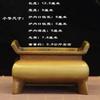 Burner Brass Household Offering Antique Style Living Room Indoor Incense Holder Rectangular Four-Legged Tripod Buddha Of