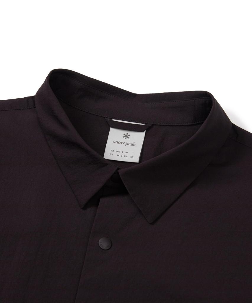 Snow Peak Root Shirt Short Chocolate Size L S/S GS-S26MMRSH62 T-shirt, Sleeve, Men's/Women's, Khaki