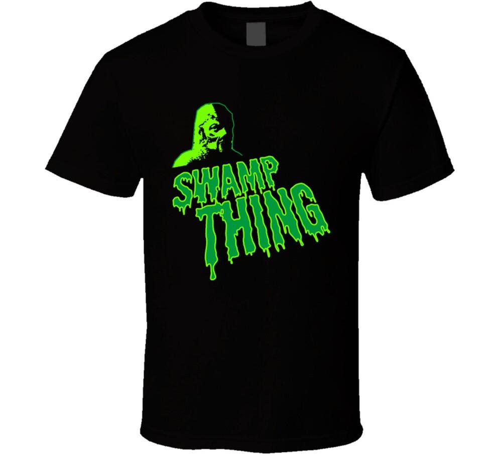 Swamp Thing Neon Green Logo T-shirt