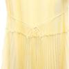 SEE BY CHLOE Short sleeve Waist ribbon chiffon one piece 34 Beige Women Used