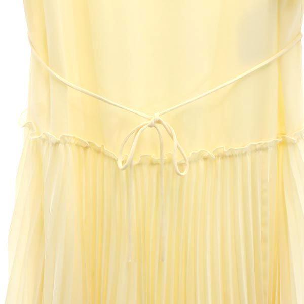 SEE BY CHLOE Short sleeve Waist ribbon chiffon one piece 34 Beige Women Used