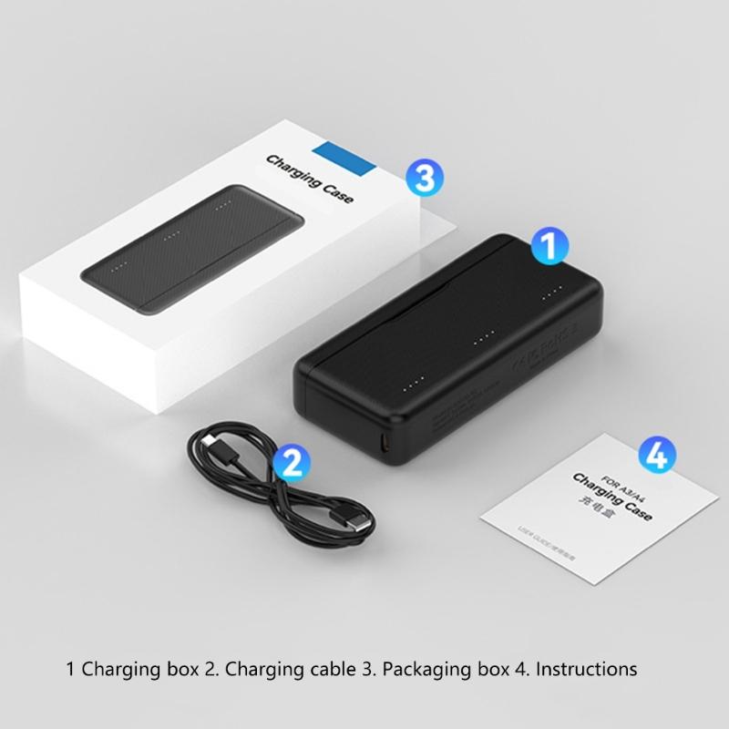 Fast Speed Charging Storage Box for Action4 Camera Batteries Holds 3 Slots with Power Indicator