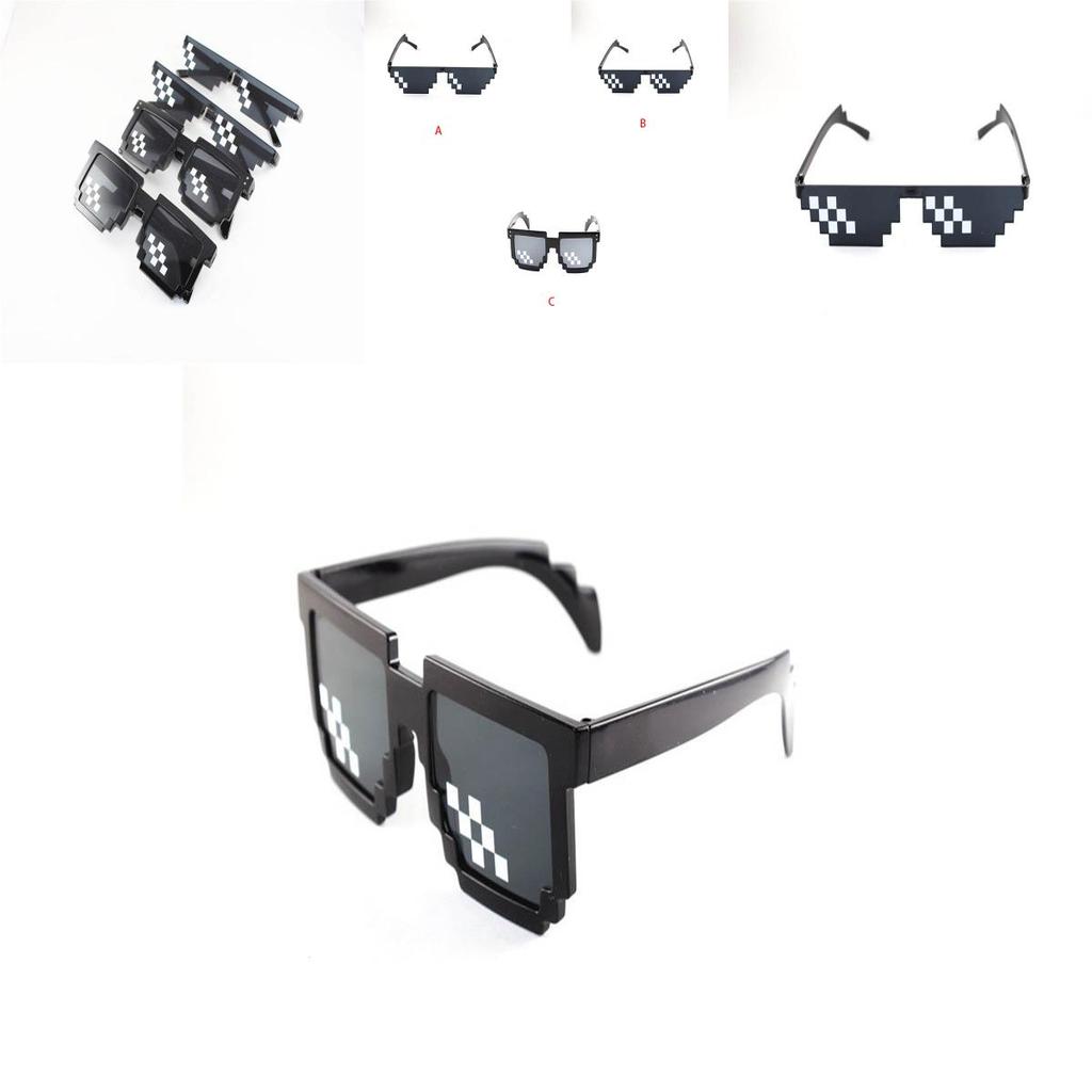 Occhiali da Vista Pixel Mosaico Vintage con Design Unico a Quadri per Stile Unisex