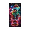 Christmas UV Fluorescent Door Banner/cover Background/holiday Party Decoration/Christmas Decorative Hanging Cloth