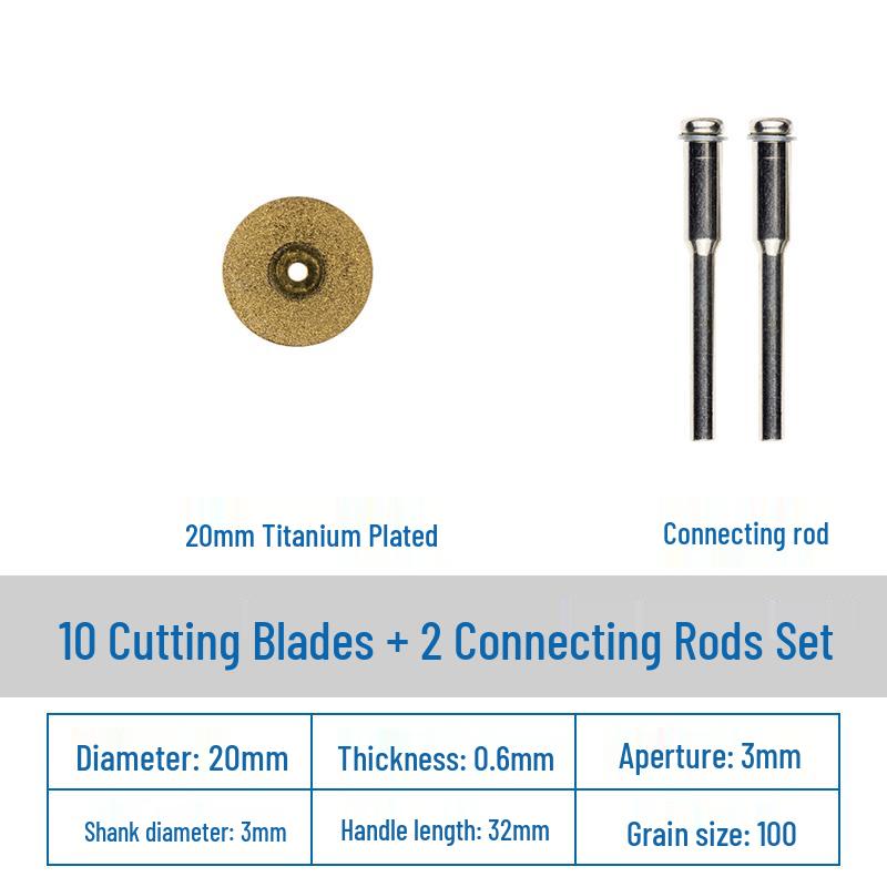 Diamond Cutting Disc for Grout, Jade, Glass, Ceramic; Seam Cleaning Blade for Hand Drill, Small Slice for Wine Bottles.