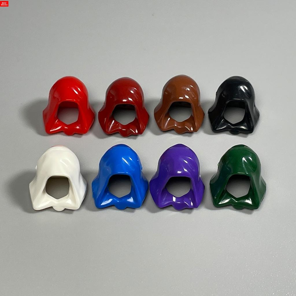 Peças MOC Cabeça Capuz Capacete Abaixado Figura 4cm Corpo Acessório de Roupa 30381 15428 blocos de construção brinquedos presentes para crianças