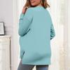 Women's Solid Color Long Sleeved Fashionable Women's Casual Top