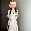 French suspender polka dot dress women's summer new beautiful temperament waist wear with small skirt