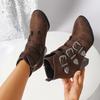 Fashion Women Ankle Boots High Heels Shoes Elegant Chunky Women Boots Designer 2025 New Summer Brand Goth Chelsea Gladiator Botas Mujer