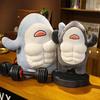 Muskulöses Haifisch-Kuschelkissen - Perfektes Geschenk zum Geburtstag des besten Freundes oder der Freundin