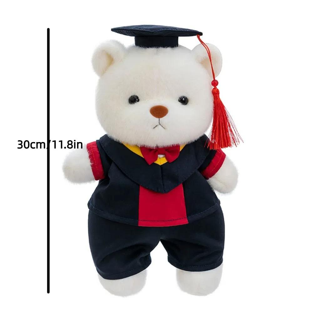 Removable Outerwear Doctor Cap Graduation Bear Doll Sitting Bear Plush Doll  Graduation Season