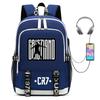 Football Star Collection Teen Primary And Secondary School Student School Bag Usb Men'S And Women'S Casual Backpack