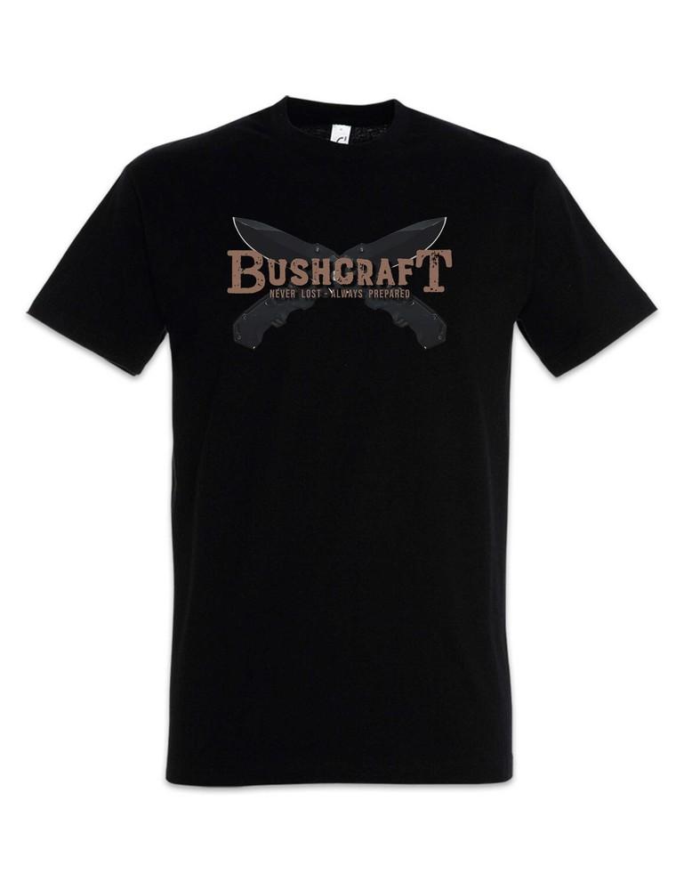 

Bushcraft Knives T-Shirt Bushcrafting Prepper Bonfire Campfire Camping Nature 2XL
