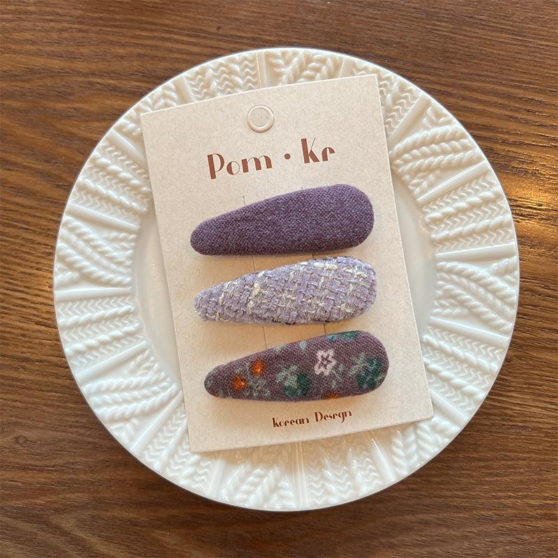 Autumn Korean Floral Cloth Hairpins Women Girls Hair Clips Pins Barrettes Accessories Hairclip Hairgrips Headdress Headwear