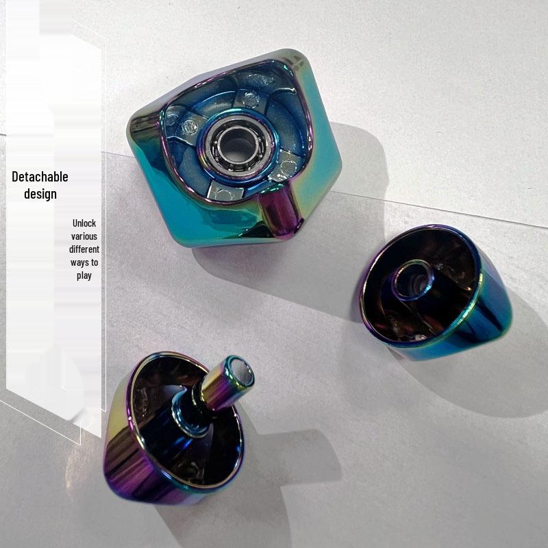 Seven-Color Metal Gyro: Dazzling EDC Fidget Spinner Blind Box