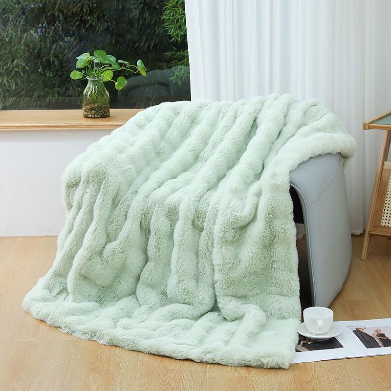 Light Luxury Sofa & Nap Blanket - High-Grade Shawl Throw for Office, Air Conditioning, or Casual Use