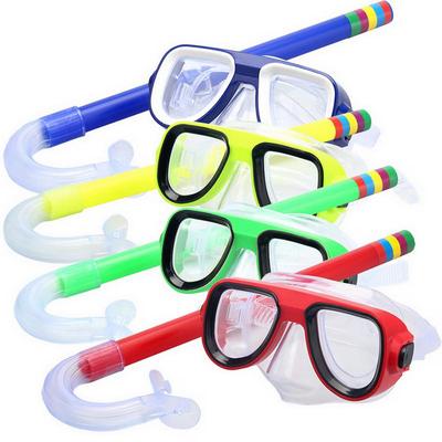Practical Kids  Diving Snorkeling Swimming Scuba Total Dry Snorkel and Mask Glass Lens PVC