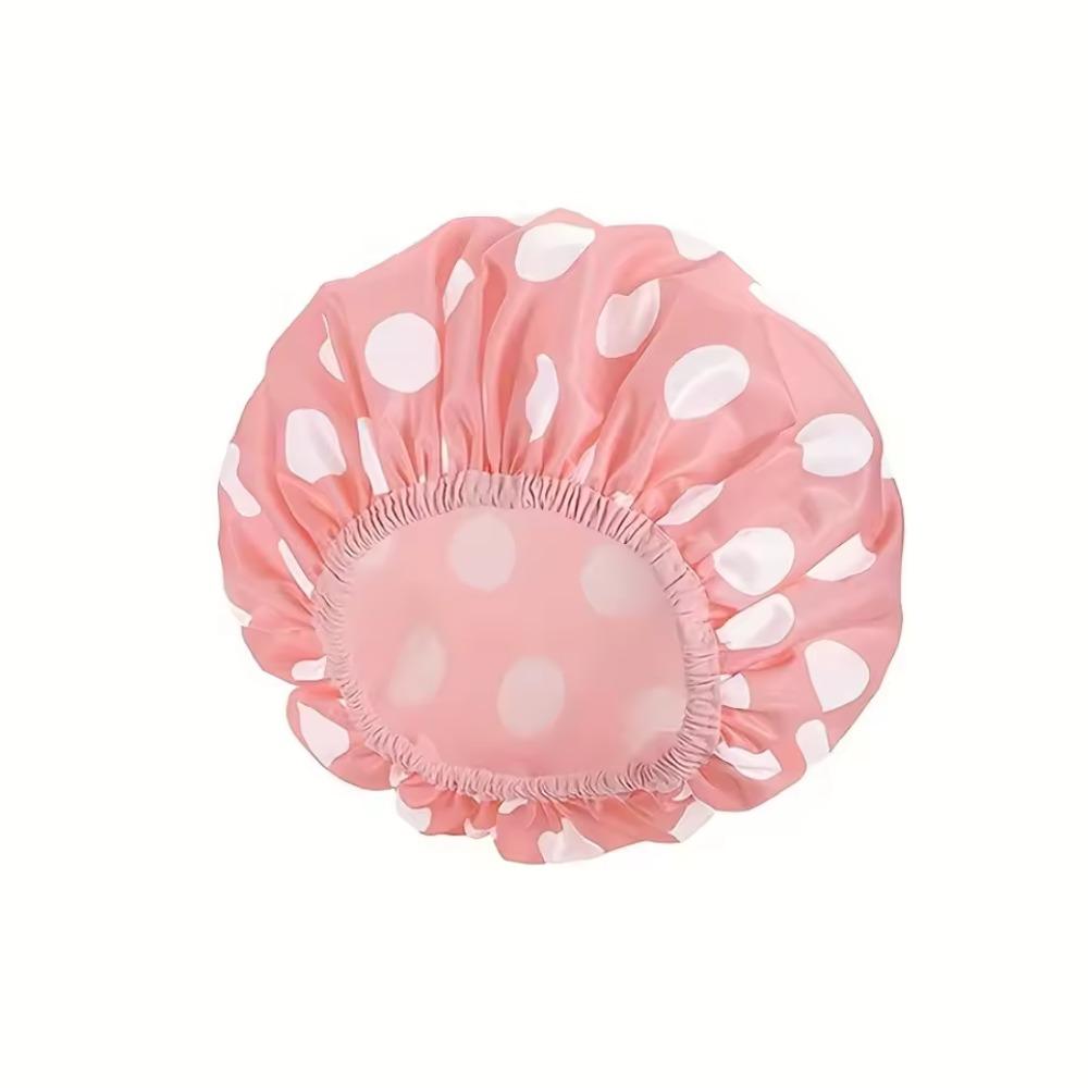 1 Stück Damen Wasserdichte Duschhaube Doppellagige Badehhaube Haarschutz Schlafhaube Effiziente Wasserdichte Haube Satinhaube
