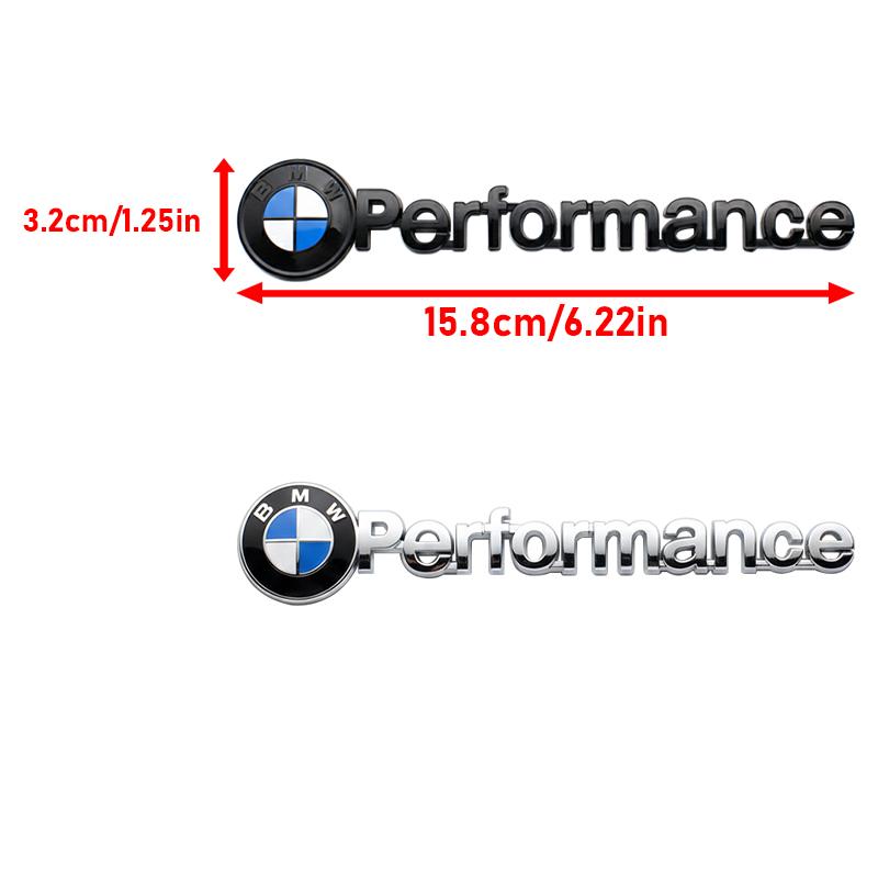 For BMW E34 ABS Car Logo Emblem Rear Trunk Stickers Badge Accessories For BMW Performance E70 F15 E92 E60 E61 E65 F01 F02 F10 F15 F30 F48 M5