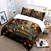 Christmas Stocking with Gifts Design Bedding Set (1 Duvet Cover, 2 Pillowcases, Duvet Not Included)