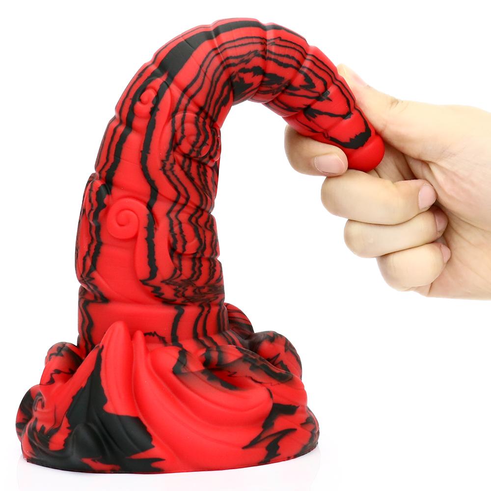 Animal Shaped Liquid Silicone Imitation Real and Fake Dildo, Oversized, Long and Thick Anal Plug, Masturbator, Adult Sex Toy