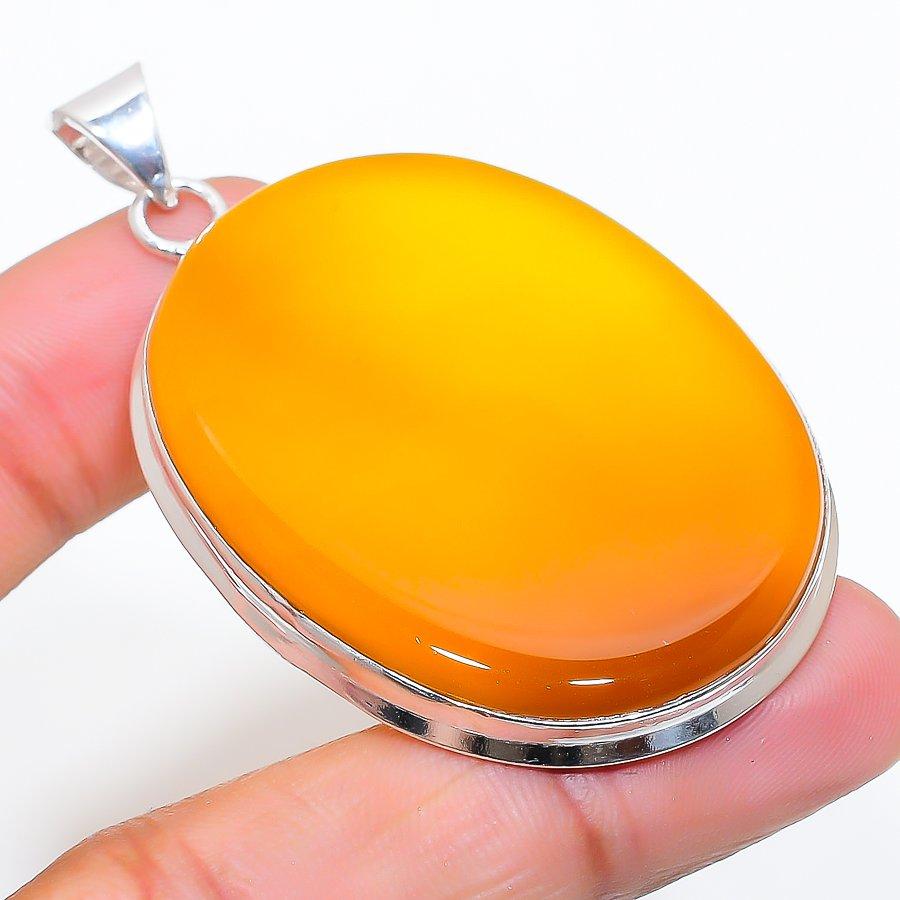 

Septerian Stone Gemstone Handmade 925 Sterling Silver Jewelry Pendant 2.40 SU-10919