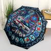 Emergency Medical Services pattern umbrella, portable and foldable design, 8 ribs, a casual accessory for Halloween, Christmas, and birthday gifts.