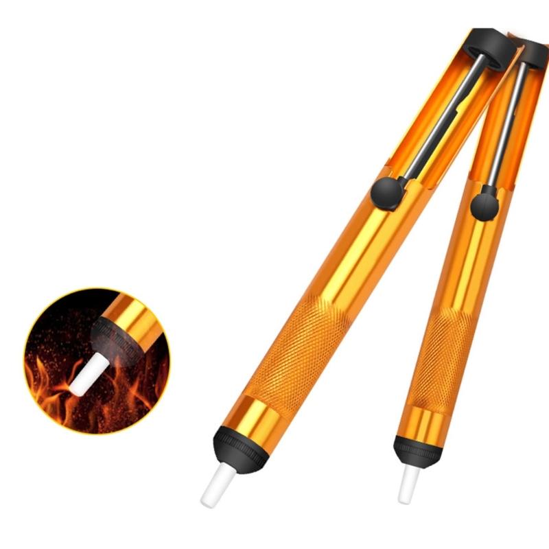 Desoldering Pumping Aluminum Metal Suction Tin Pen Soldering Sucker Pen Removal Vacuum Soldering Iron Desolder Hand Welding