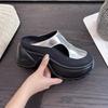 Summer High Thick Bottom Summer Shoe Casual Height Increase Party Modern Versatile Platform Women Sandals Baotou Slippers