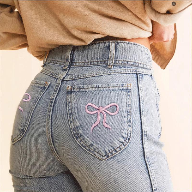 2024 Stijlvolle Europese & Amerikaanse Dames Slim Fit Veelzijdige Jeans