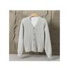 2025 Autumn/Winter Men's Casual Korean Style V-Neck Cardigan Sweater