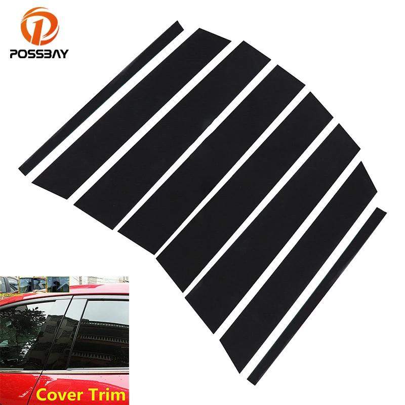 8pcs/set Door Window Trim Pillar Posts Pillar Cover Stickers for Lincoln MKX Fit Ford Edge 2007-2014