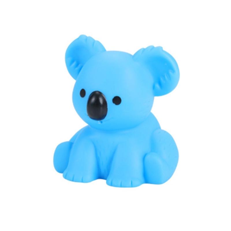 Rubber Cartoon Animal Baby Bath Toy Floating Squeeze Animal Water Squirting Toy With Sprays Design For Toddler Bathing