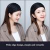 Shiny Cloth Shiny Stripe Non Slip Korean Headwear Women Headband Mesh Hairbands Wide Hair Band
