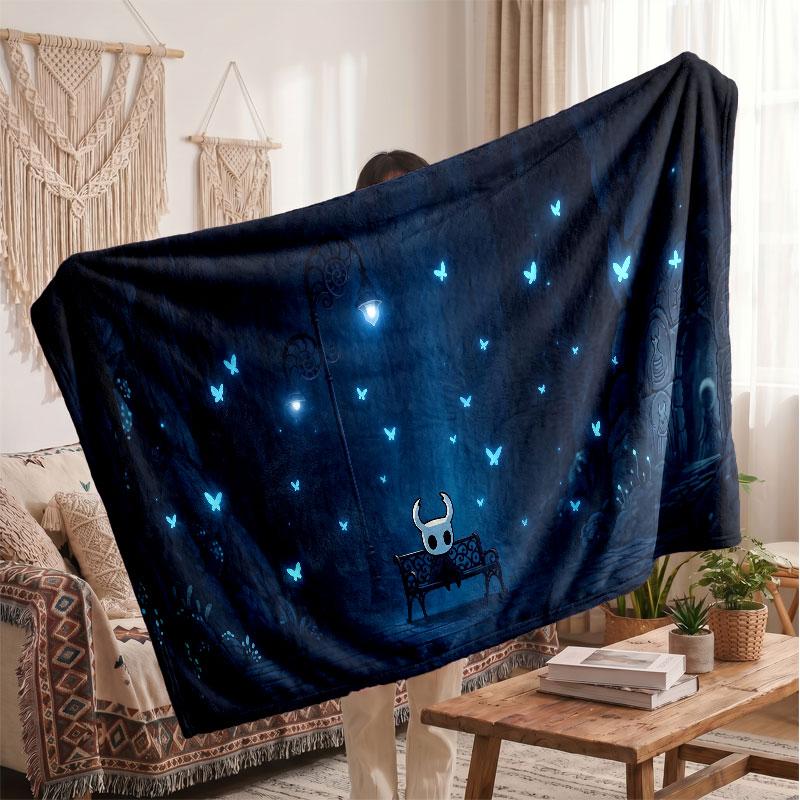 Warm Flannel BlanketHollow Knight Soft Cozy Throw Blanket for Bedroom Couch