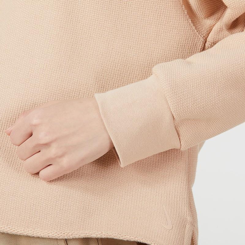 Nike As W Ny Tf Cozy Flc Hd Solid Color Loose Pullover Hoodie Women Hoodies Dusty-Pink DR7839-217