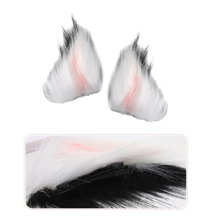 Plush Cat Ear Hair Clip Halloween Costume Cosplay Hairpin Theme Party Headdress