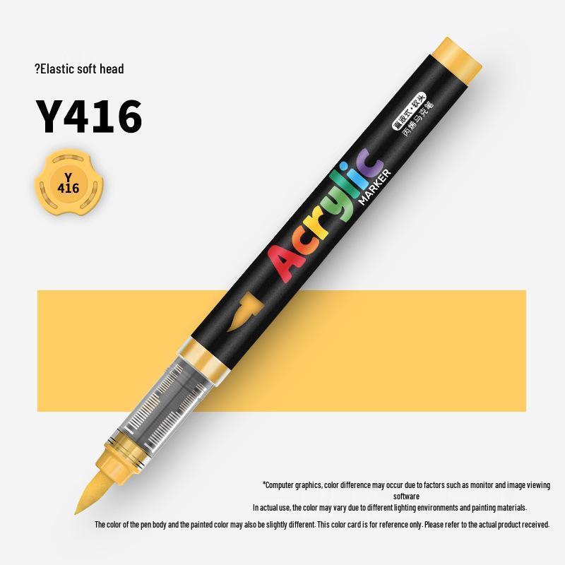 60-Color Soft Tip Liquid Ink Acrylic Marker Set for Primary School Art