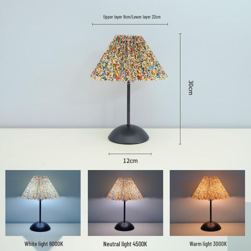 

Ally Iron Art Pleated Floral USB Night Light