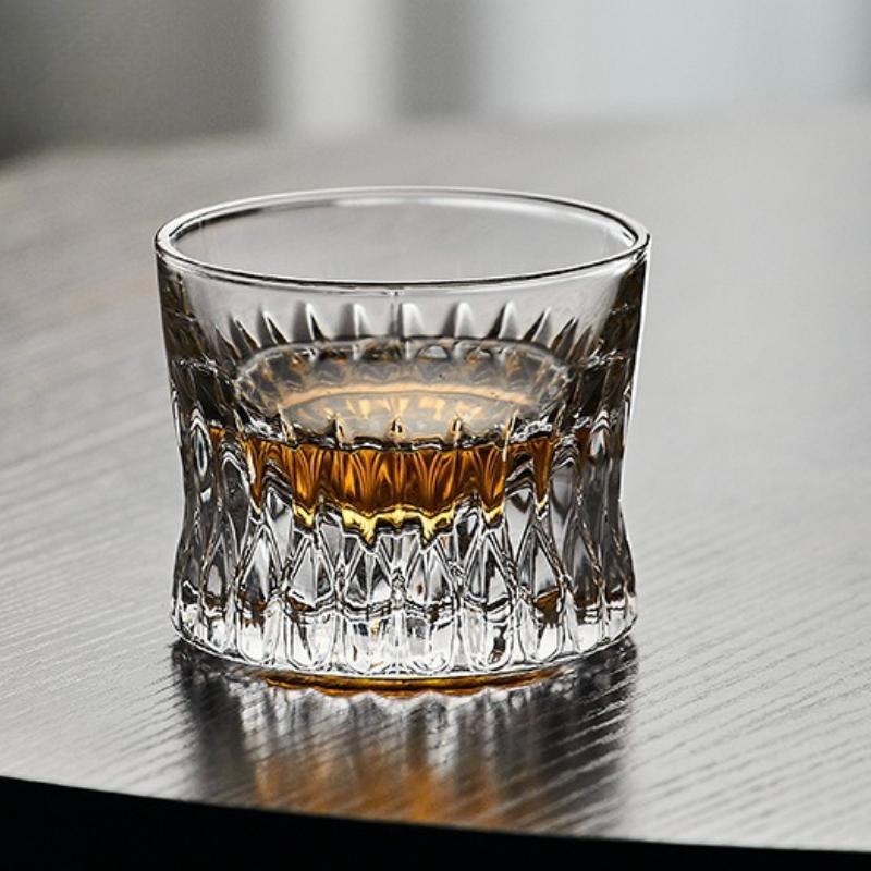 1pc Glass, whisky, wine glass, light luxury, beer glass, household wine glass, Baijiu glass, crystal glass, foreign wine glass